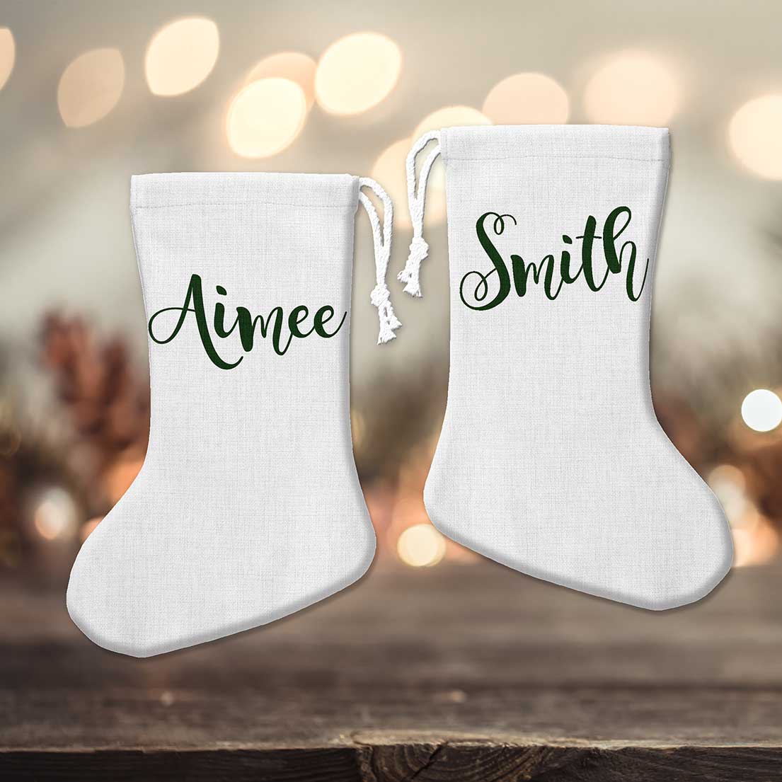 Simple Name Personalised Stocking